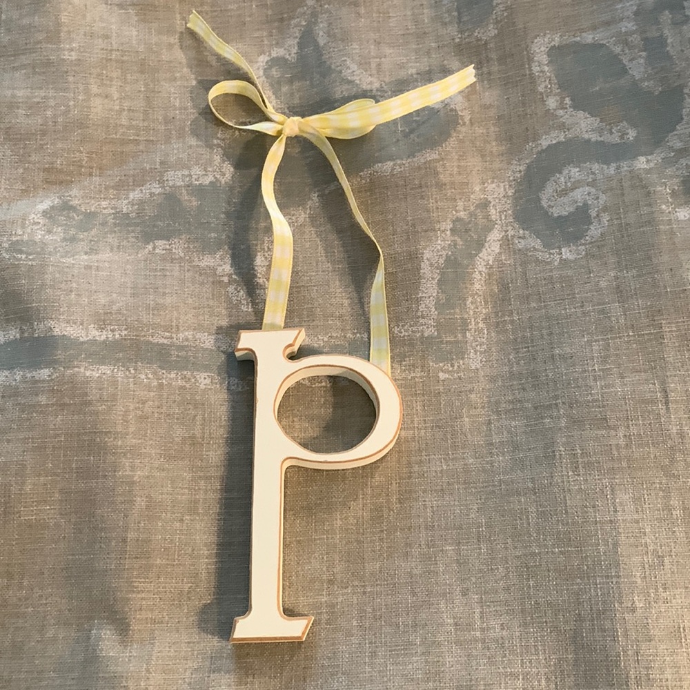 “P” wooden letter